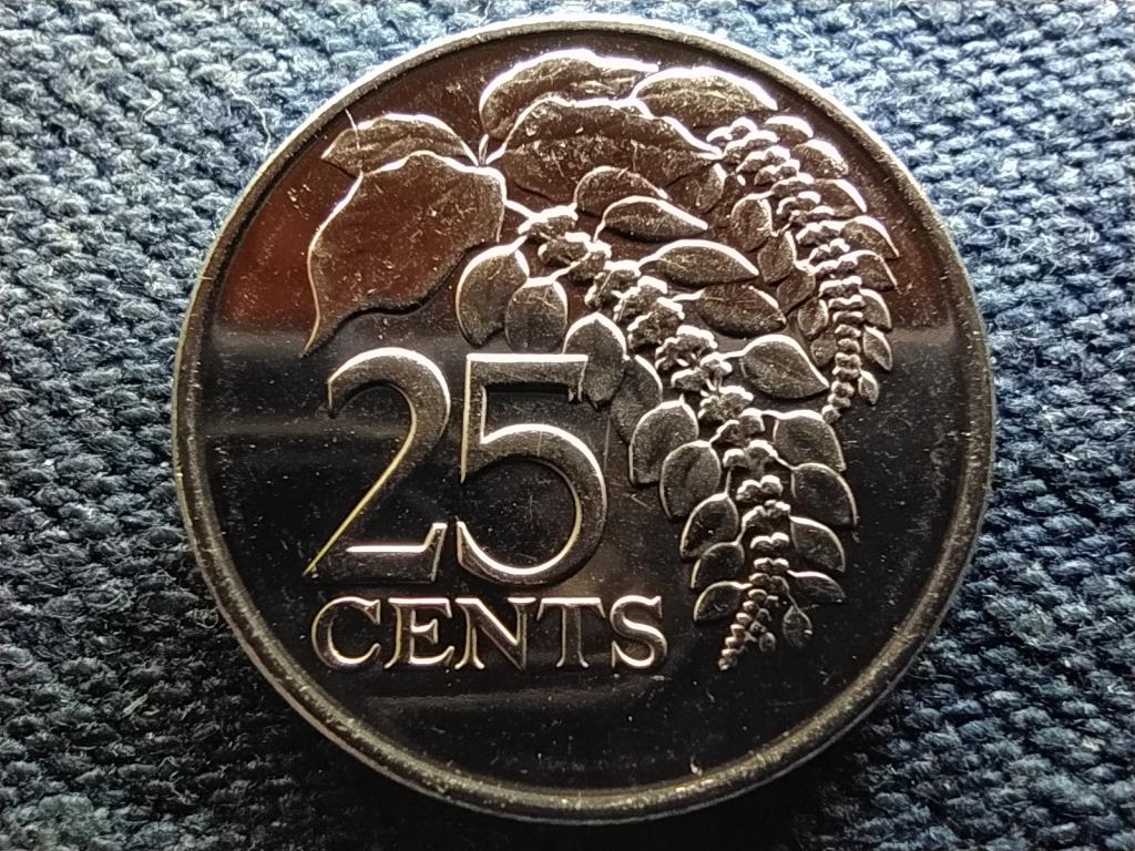Trinidad és Tobago 25 cent 2007 UNC FORGALMI SORBÓL