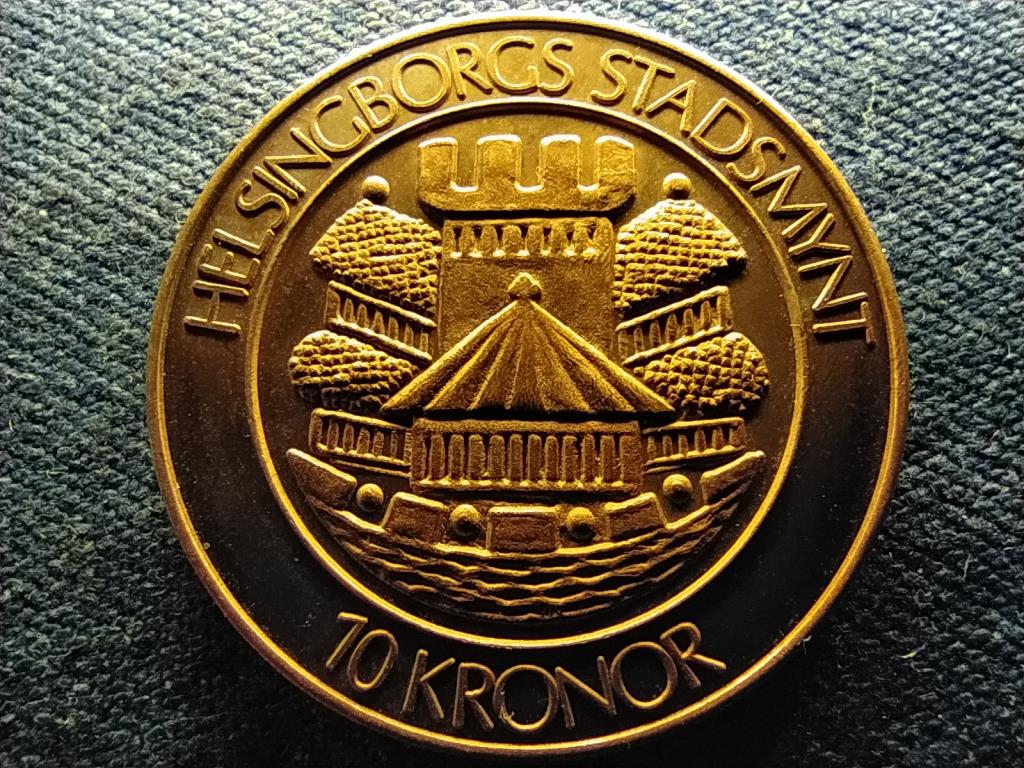 Svédország Helsingborg 10 korona 1980 zseton réz-bronz
