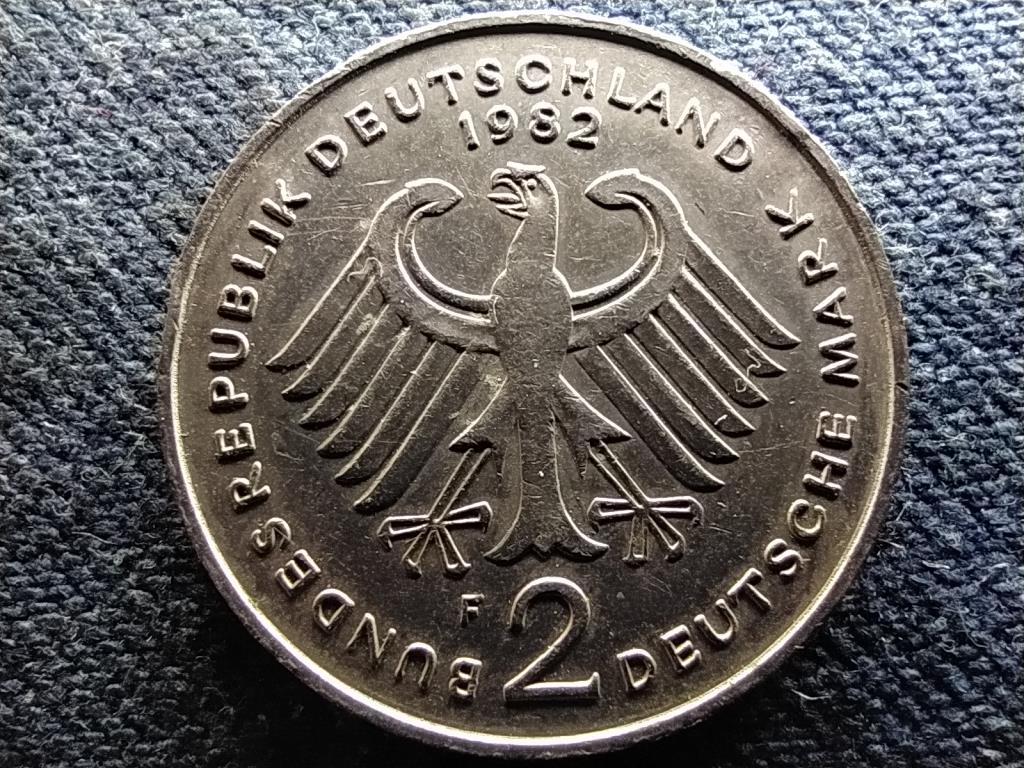 Németország 20 éves az NSZK Konrad Adenauer 2 Márka 1982 F
