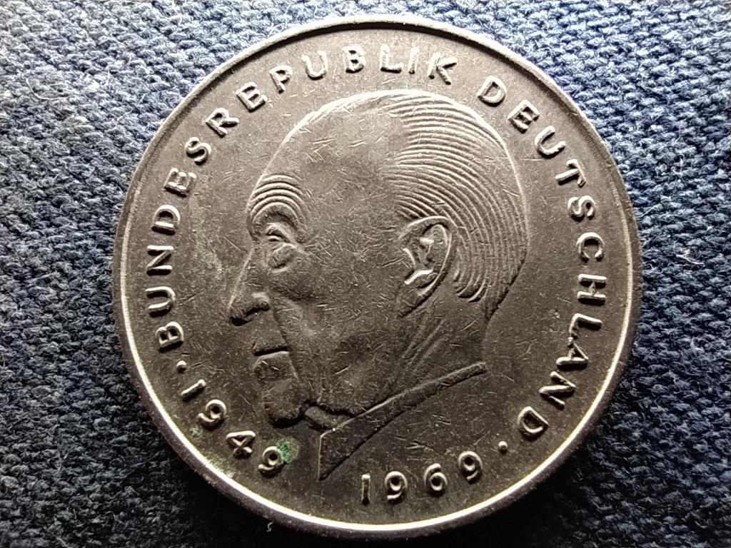 Németország 20 éves az NSZK Konrad Adenauer 2 Márka 1977 G