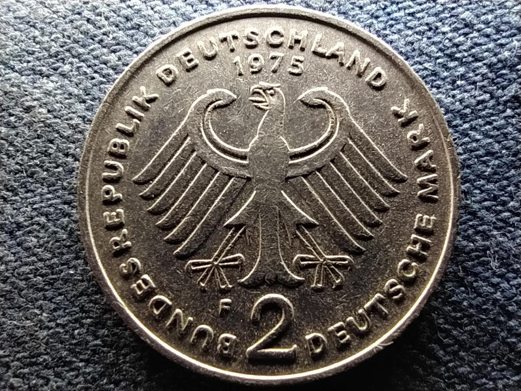 Németország 20 éves az NSZK Konrad Adenauer 2 Márka 1975 F