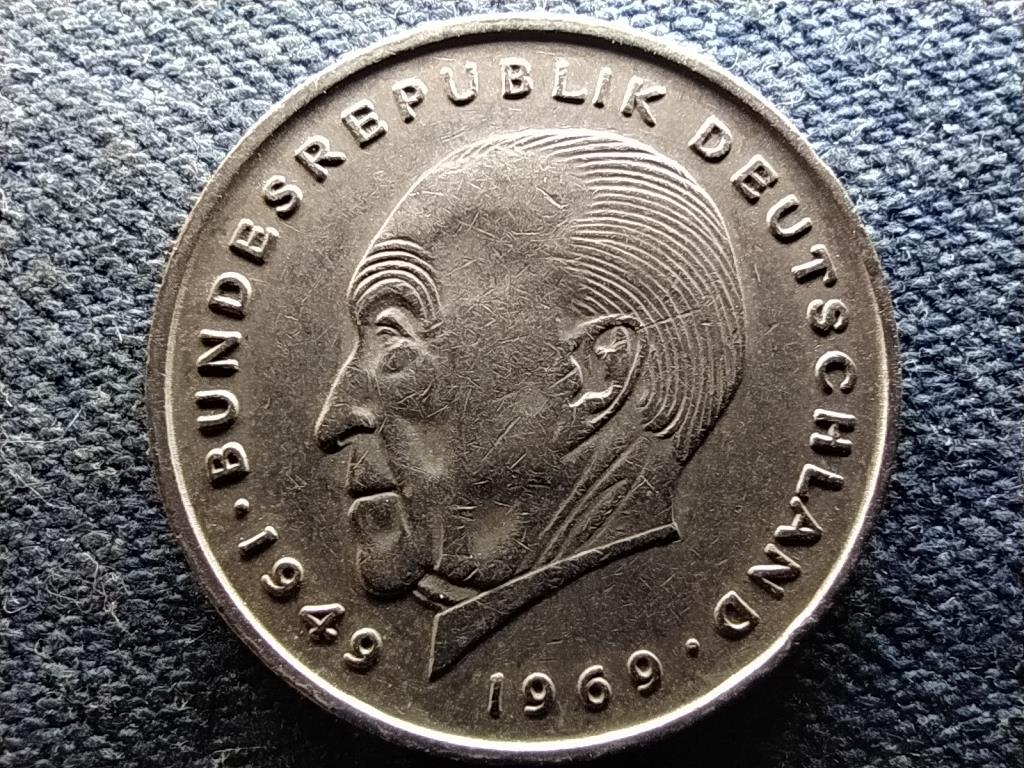 Németország 20 éves az NSZK Konrad Adenauer 2 Márka 1972 G