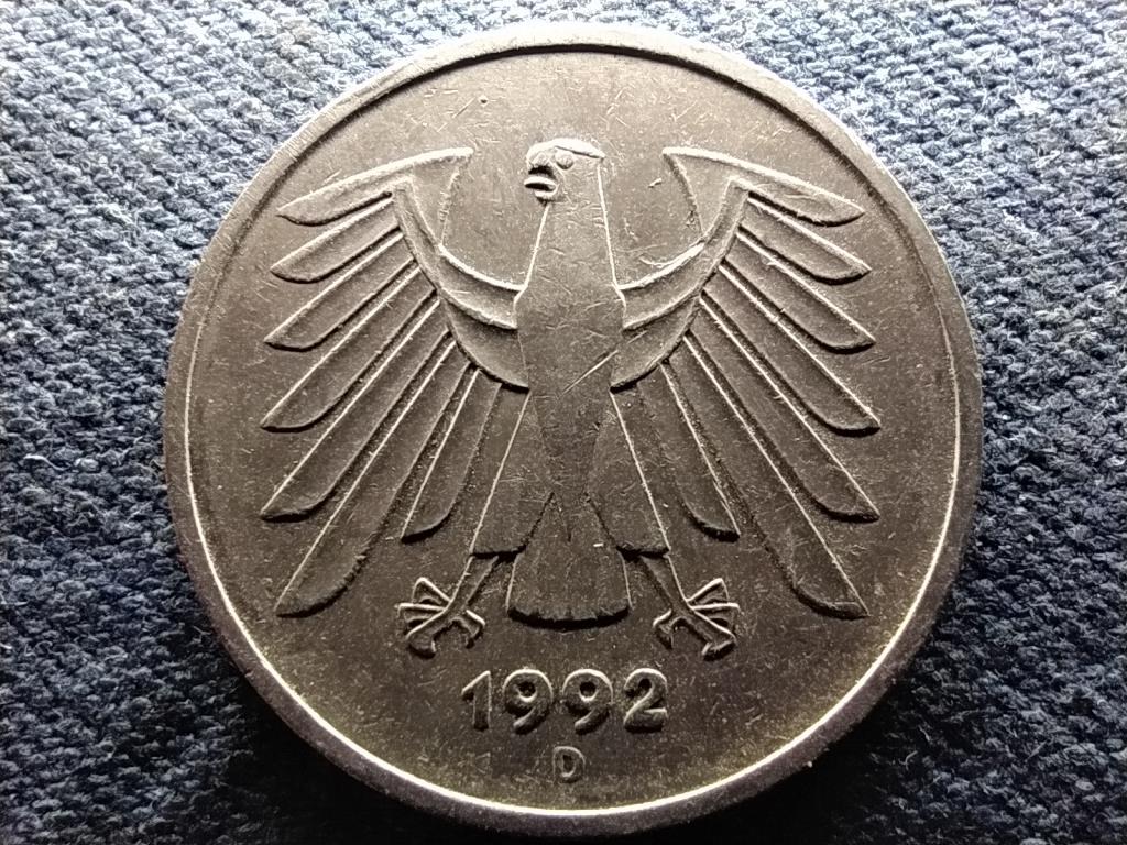 Németország 5 Márka 1992 D