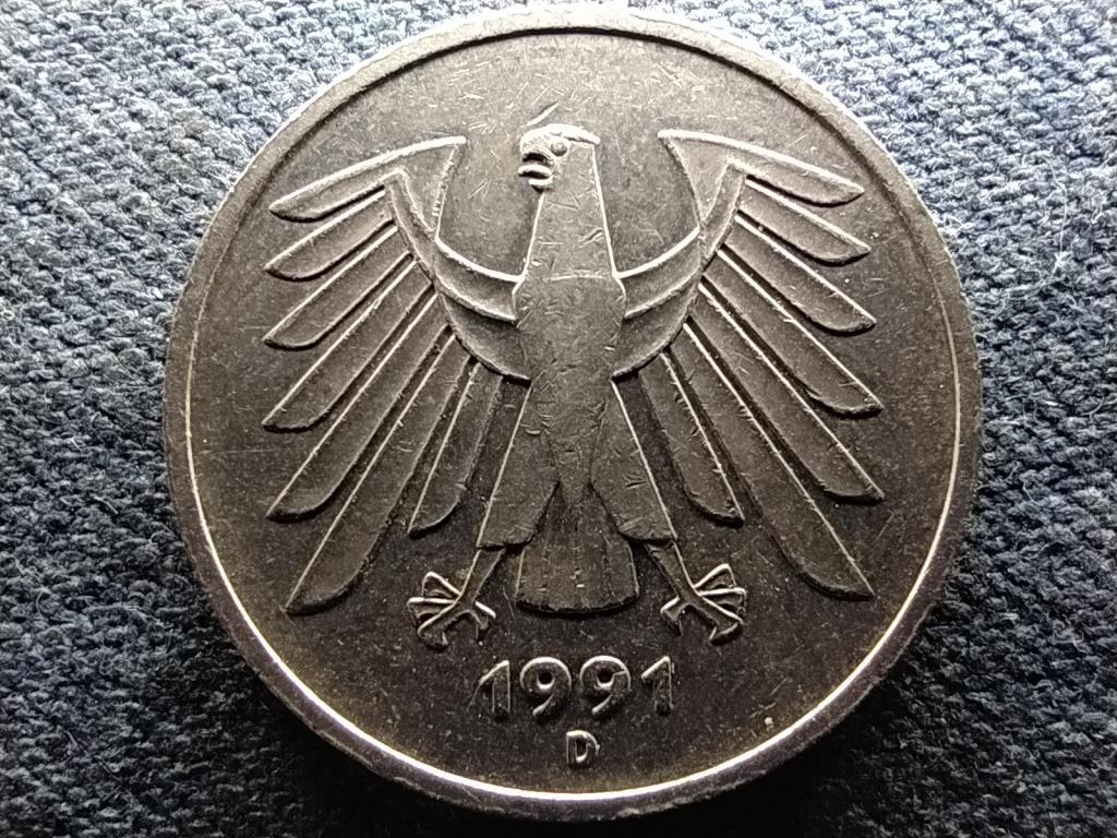 Németország 5 Márka 1991 D