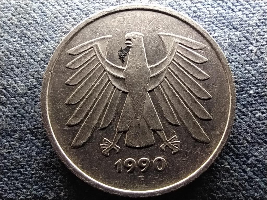 Németország NSZK (1949-1990) 5 Márka 1990 F