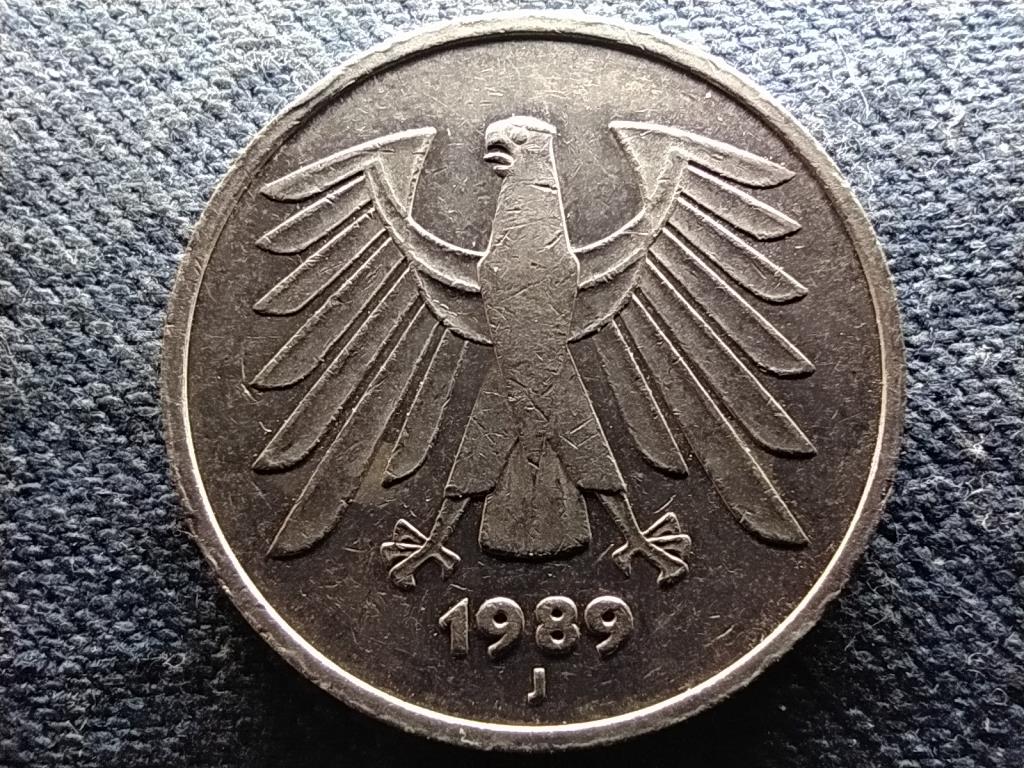Németország NSZK (1949-1990) 5 Márka 1989 J