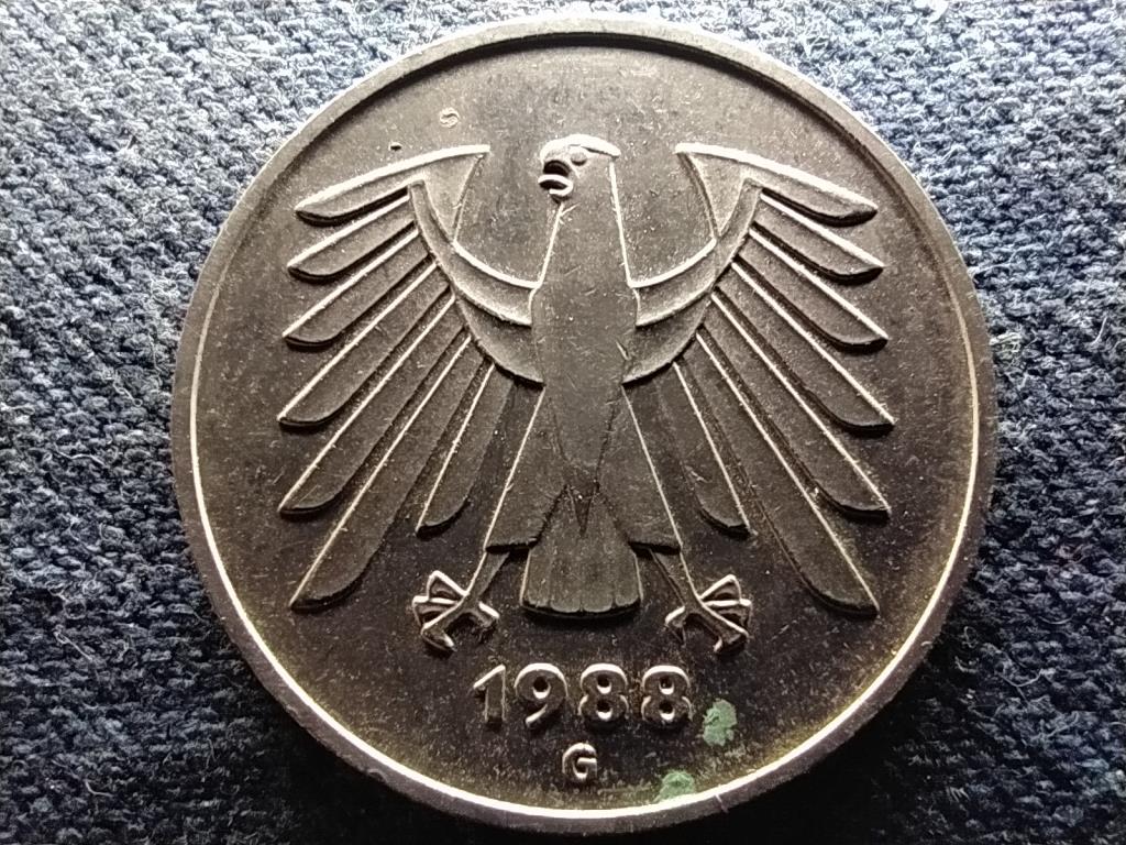 Németország NSZK (1949-1990) 5 Márka 1988 G