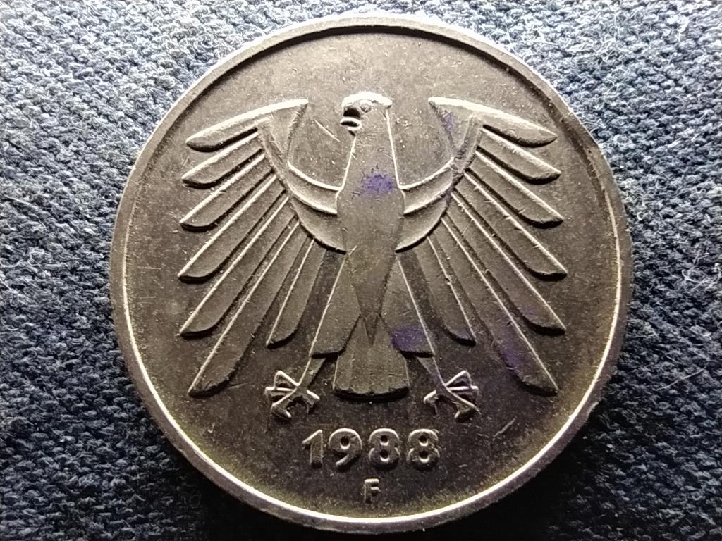Németország NSZK (1949-1990) 5 Márka 1988 F