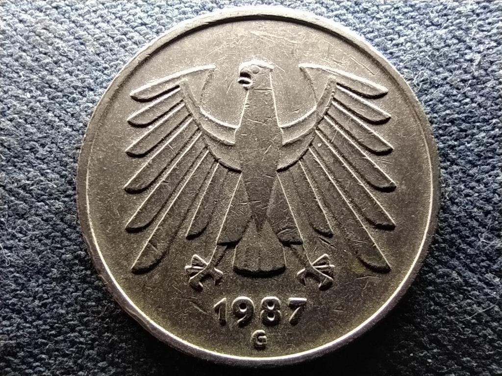 Németország NSZK (1949-1990) 5 Márka 1987 G