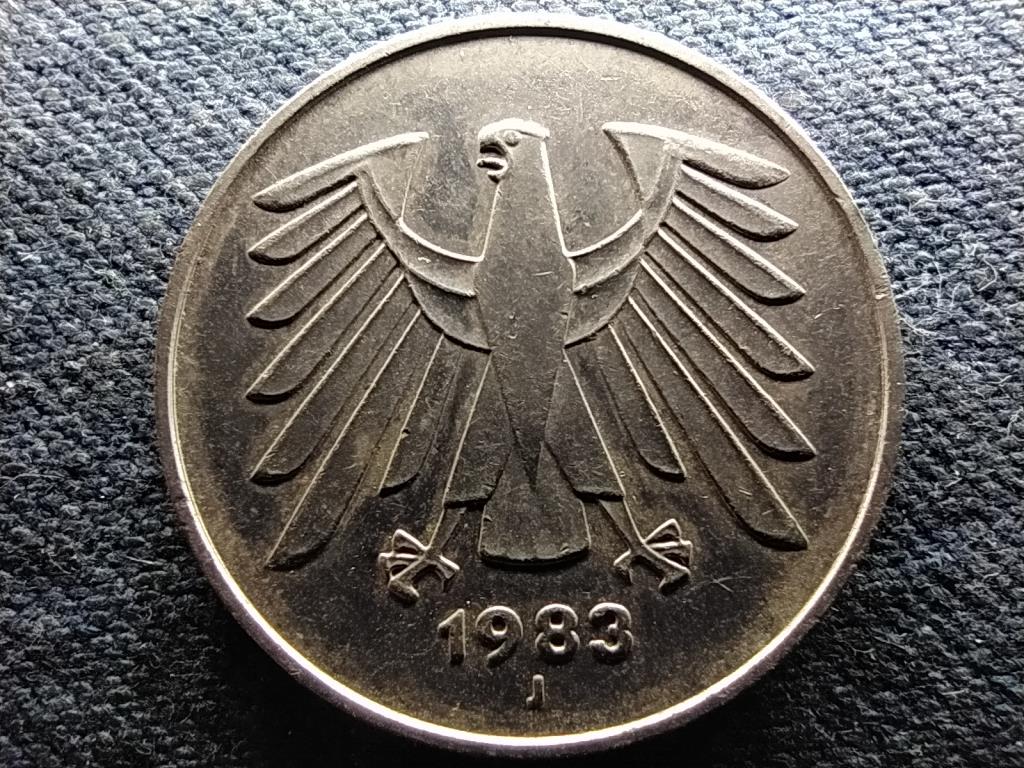 Németország NSZK (1949-1990) 5 Márka 1983 J