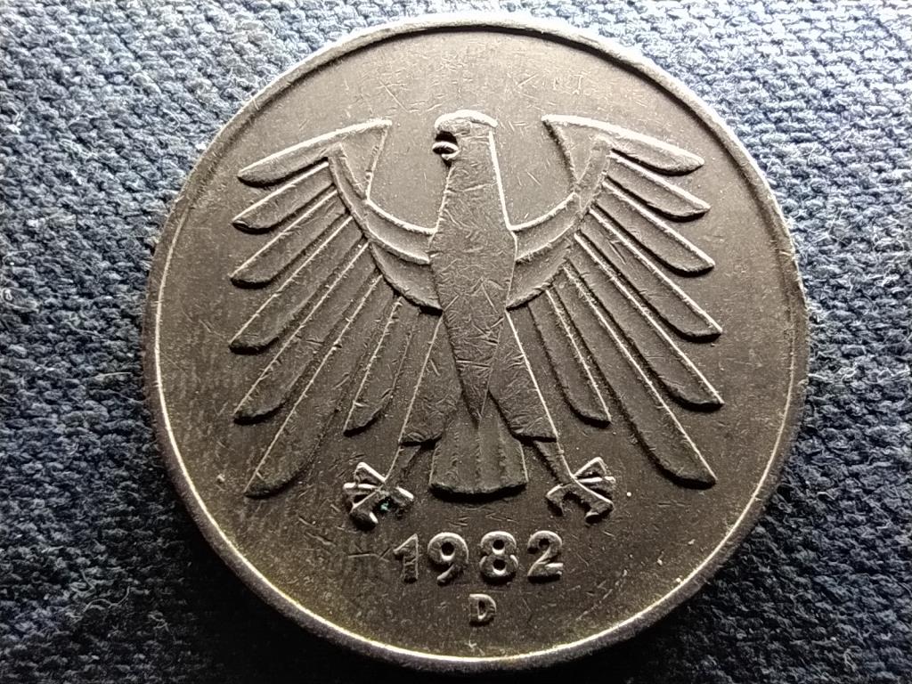 Németország NSZK (1949-1990) 5 Márka 1982 D