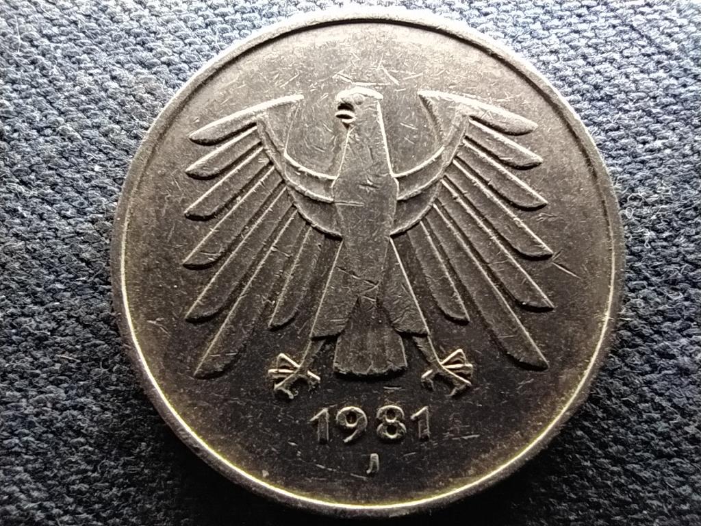 Németország NSZK (1949-1990) 5 Márka 1981 J