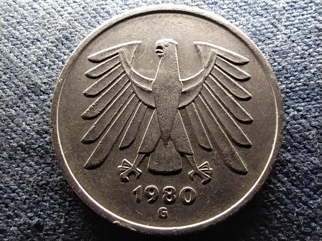 Németország NSZK (1949-1990) 5 Márka 1980 G