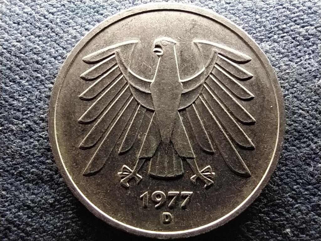 Németország NSZK (1949-1990) 5 Márka 1977 D