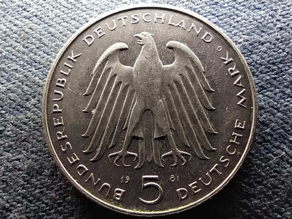 Németország Carl Reichsfreiherr vom Stein 5 Márka 1981 G