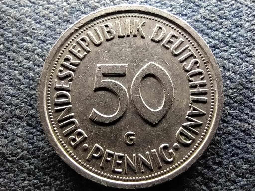 Németország NSZK (1949-1990) 50 Pfennig 1990 G