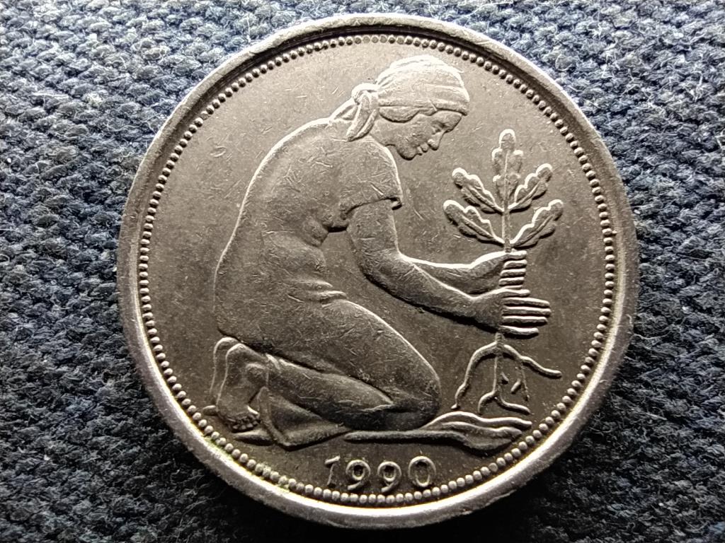Németország NSZK (1949-1990) 50 Pfennig 1990 D