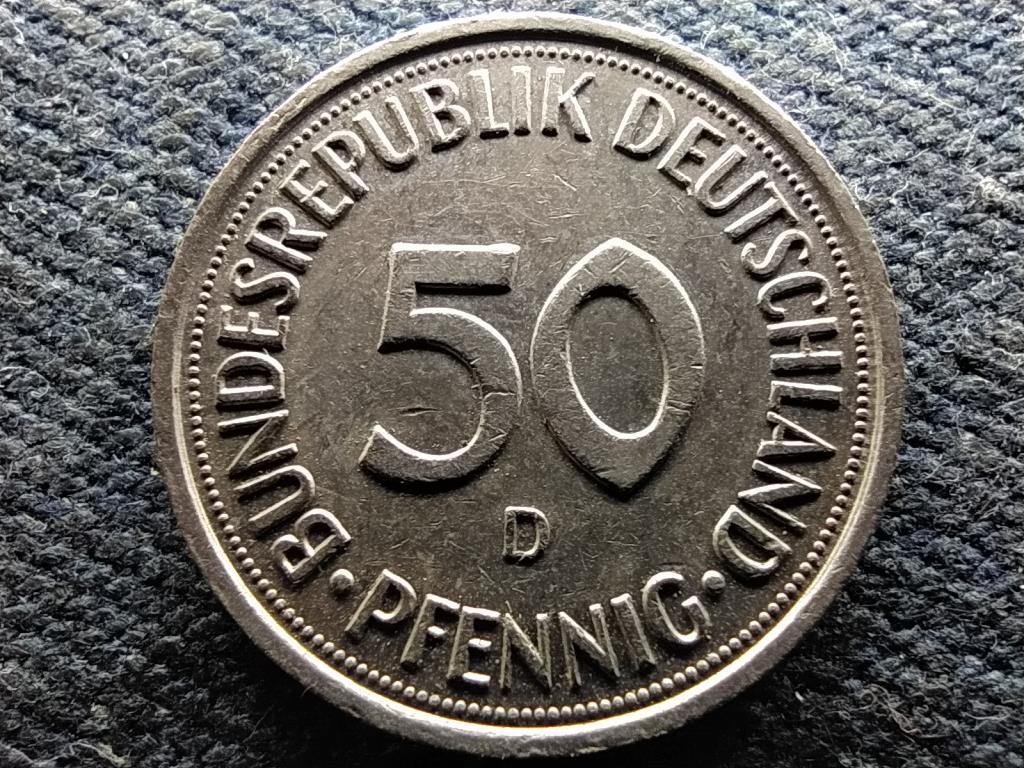 Németország NSZK (1949-1990) 50 Pfennig 1990 D
