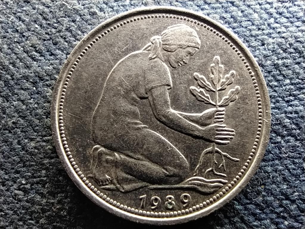Németország NSZK (1949-1990) 50 Pfennig 1989 G