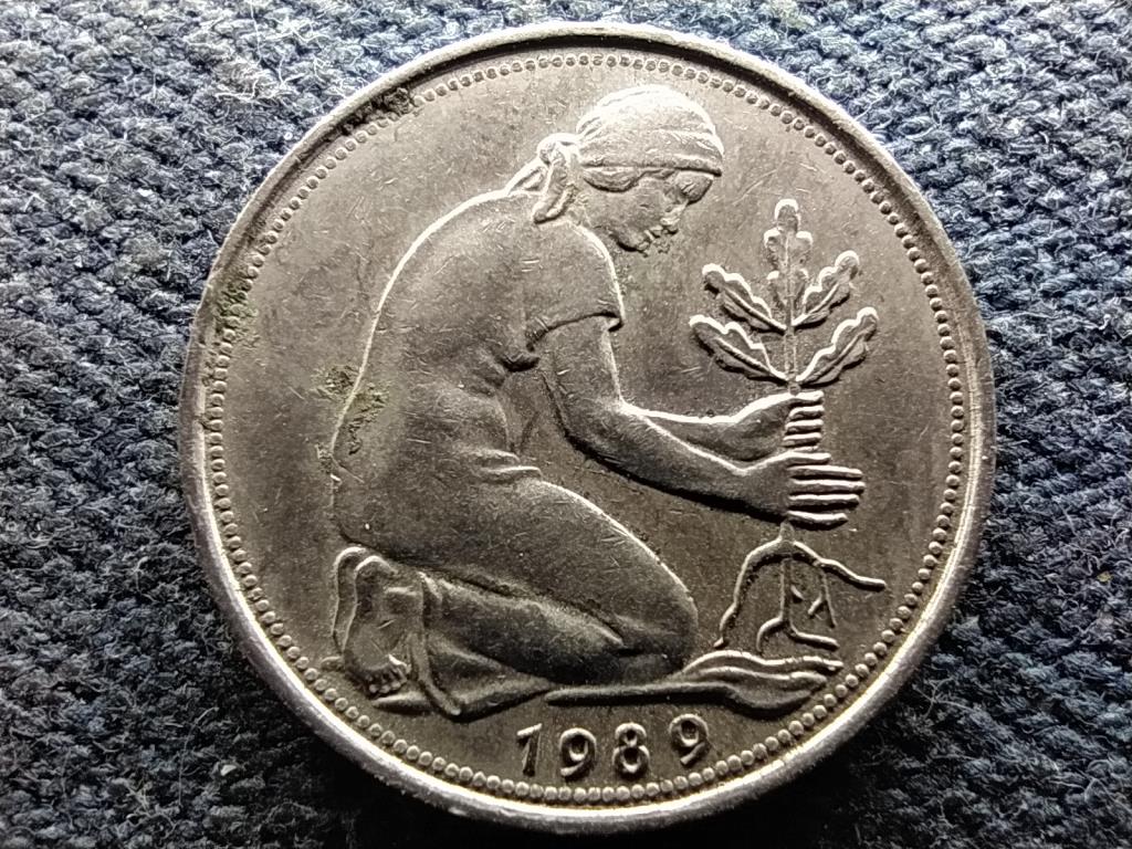Németország NSZK (1949-1990) 50 Pfennig 1989 F