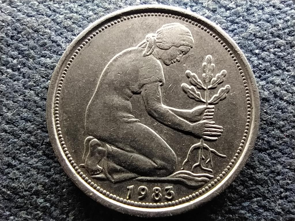 Németország NSZK (1949-1990) 50 Pfennig 1983 J