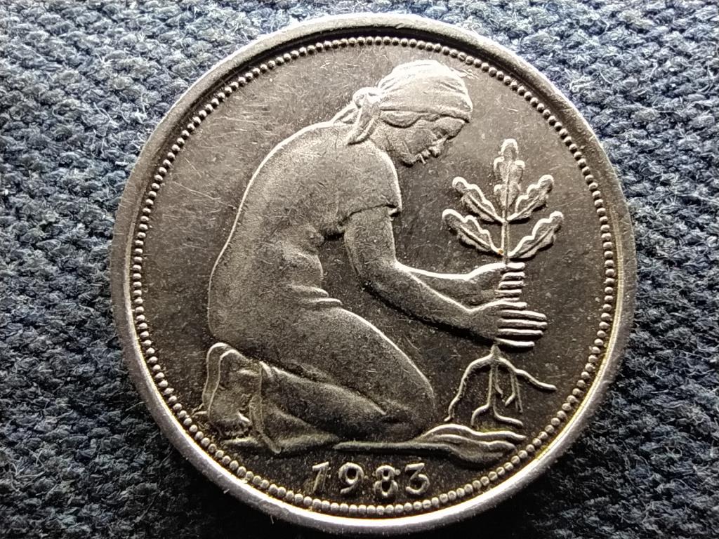 Németország NSZK (1949-1990) 50 Pfennig 1983 G