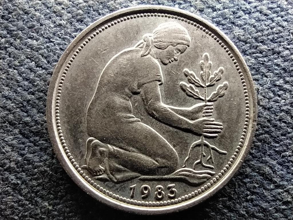Németország NSZK (1949-1990) 50 Pfennig 1983 F