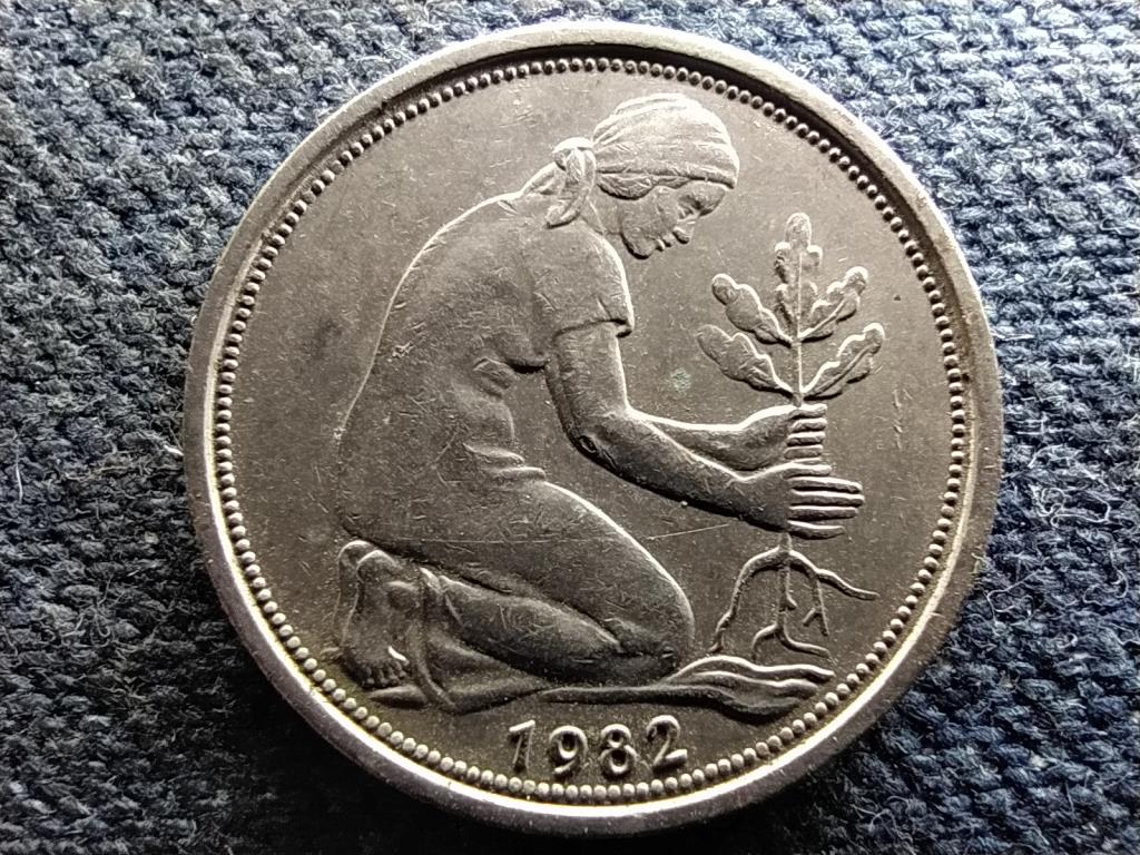 Németország NSZK (1949-1990) 50 Pfennig 1982 D