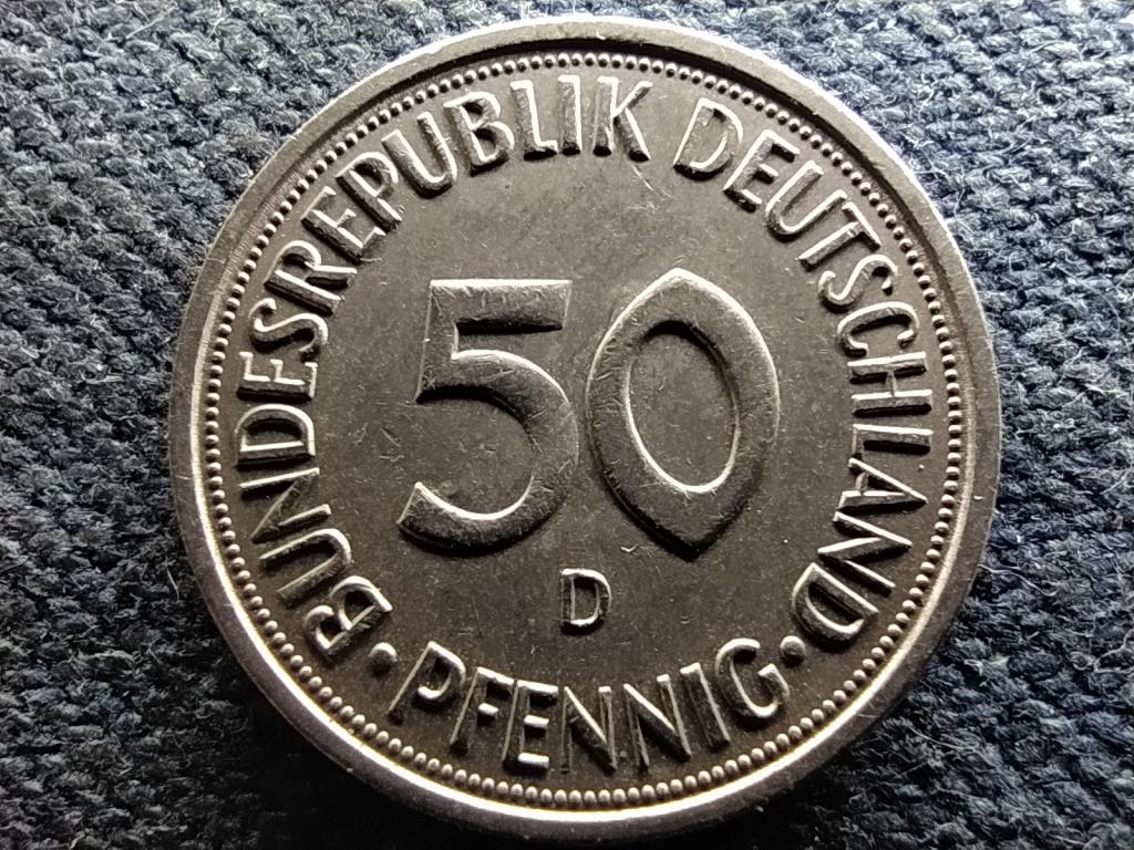 Németország NSZK (1949-1990) 50 Pfennig 1982 D