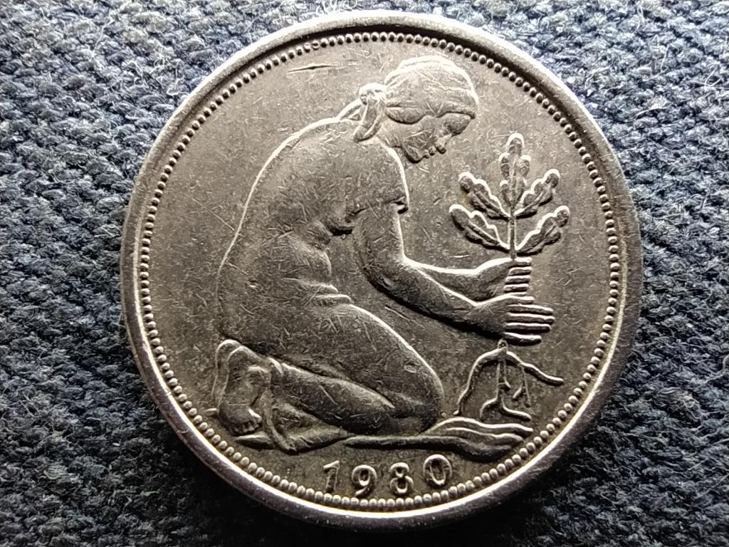 Németország NSZK (1949-1990) 50 Pfennig 1980 G