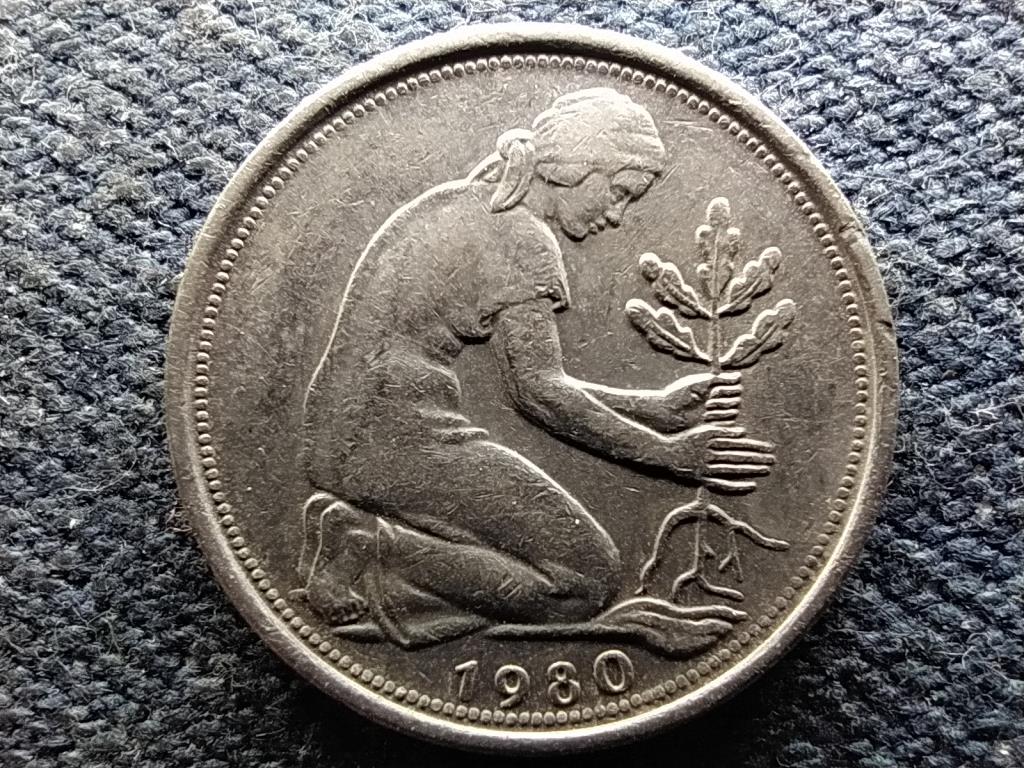 Németország NSZK (1949-1990) 50 Pfennig 1980 F