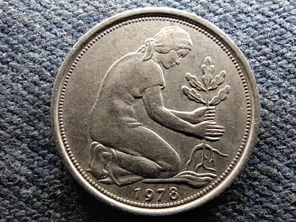 Németország NSZK (1949-1990) 50 Pfennig 1978 J