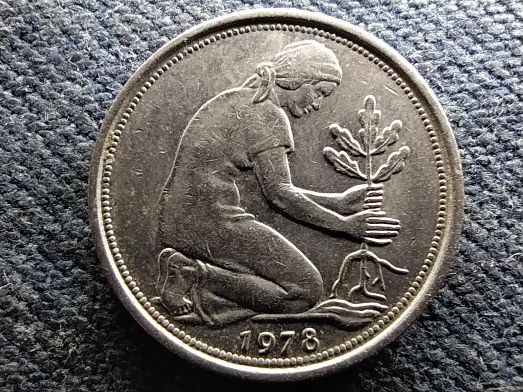 Németország NSZK (1949-1990) 50 Pfennig 1978 G