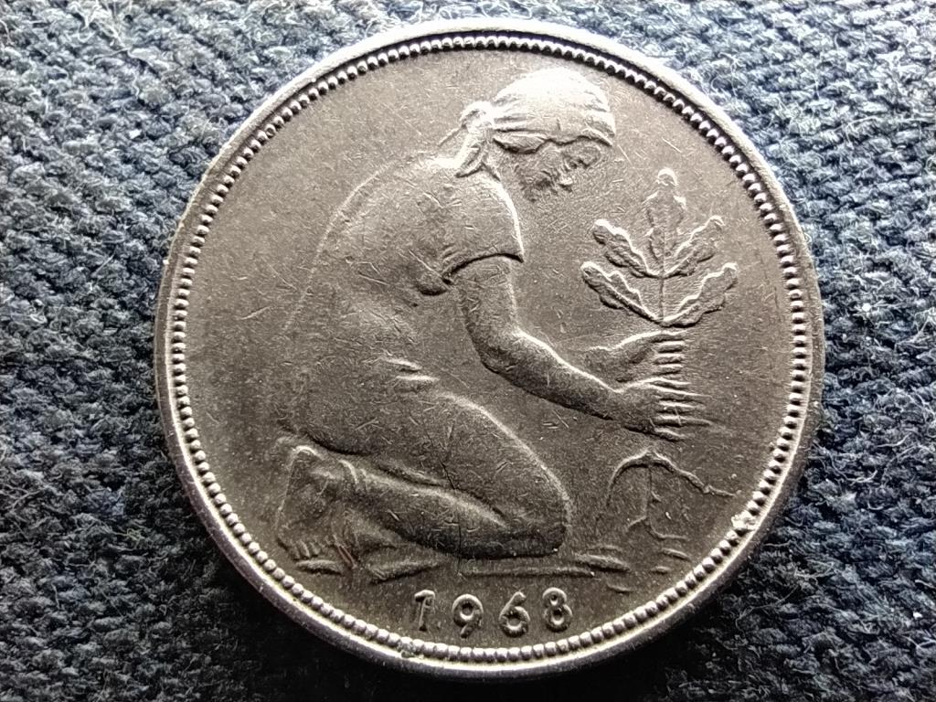 Németország NSZK (1949-1990) 50 Pfennig 1968 G