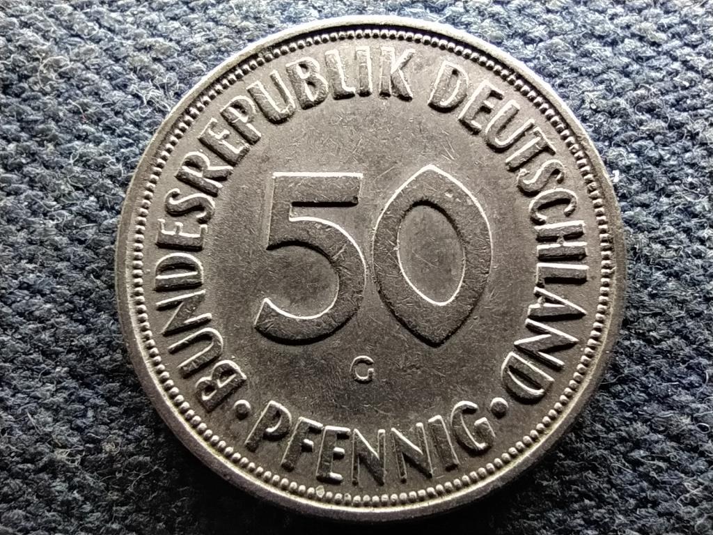Németország NSZK (1949-1990) 50 Pfennig 1968 G