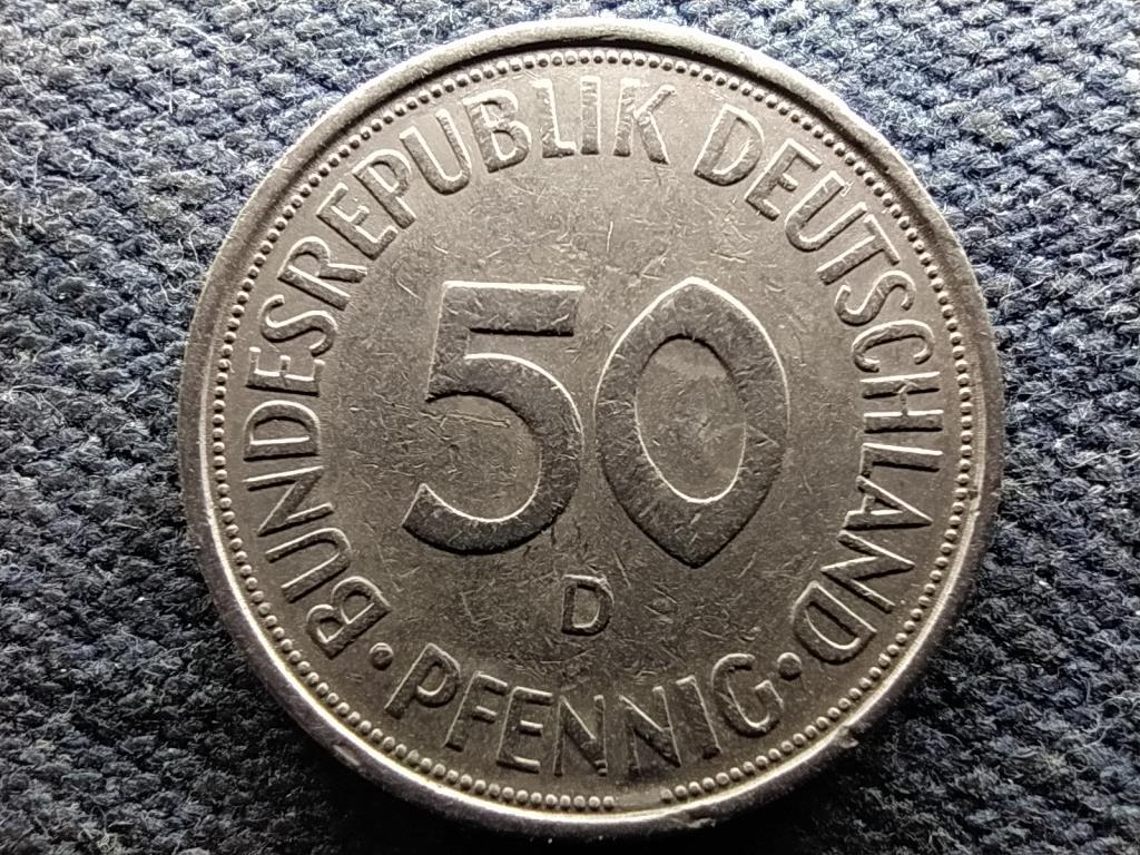 Németország NSZK (1949-1990) 50 Pfennig 1972 D