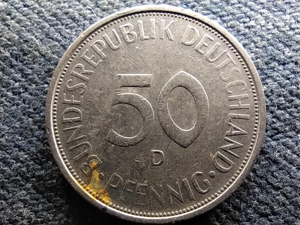 Németország NSZK (1949-1990) 50 Pfennig 1971 D