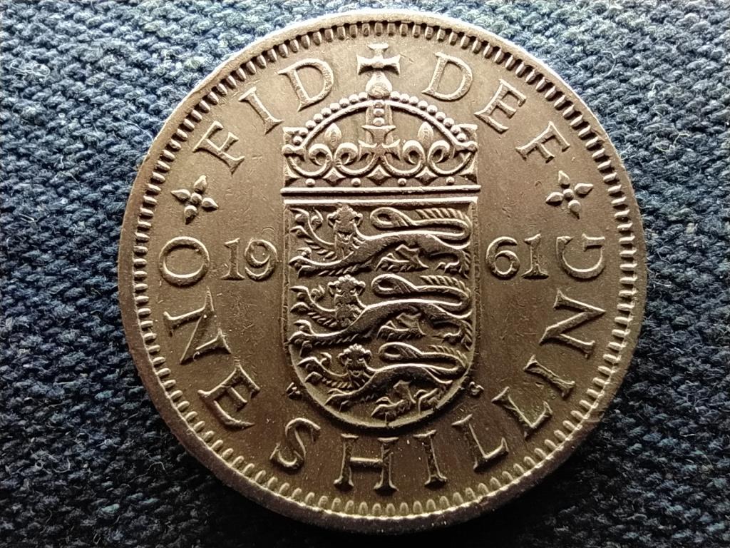 Anglia II. Erzsébet (1952-) 1 Shilling 1961