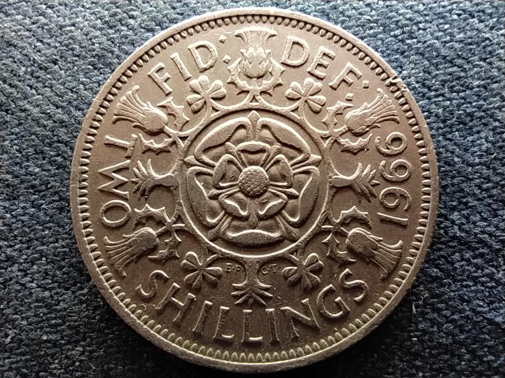 Anglia II. Erzsébet (1952-) 2 Shilling 1966