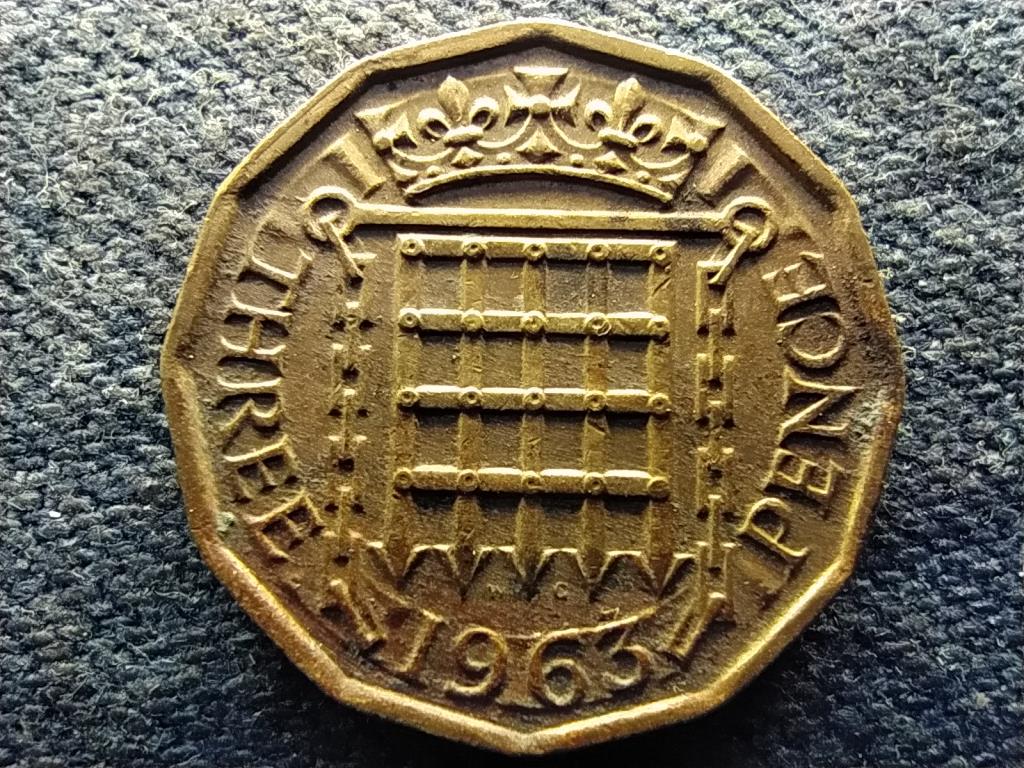 Anglia II. Erzsébet (1952-) 3 Penny 1963