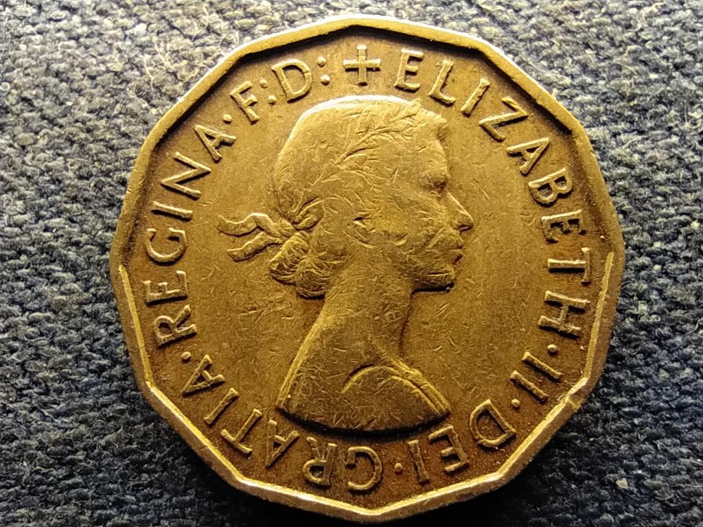 Anglia II. Erzsébet (1952-) 3 Penny 1958