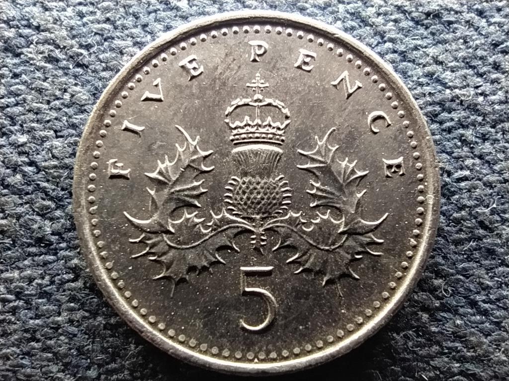 Anglia II. Erzsébet (1952-) 5 Penny 2000