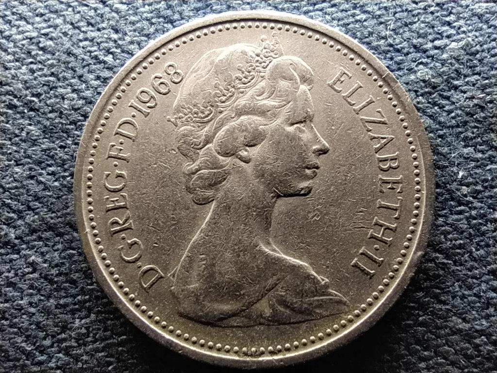 Anglia II. Erzsébet (1952-) 5 Új Penny 1968
