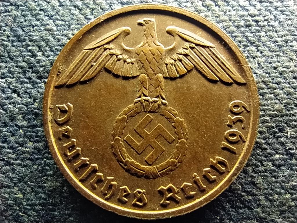 Németország Horogkeresztes 2 birodalmi pfennig 1939 B