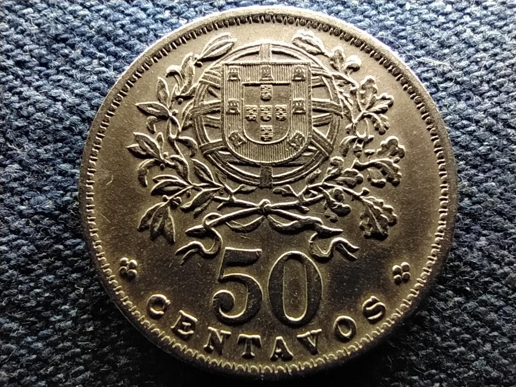 Portugália réz-nikkel 50 Centavos 1960