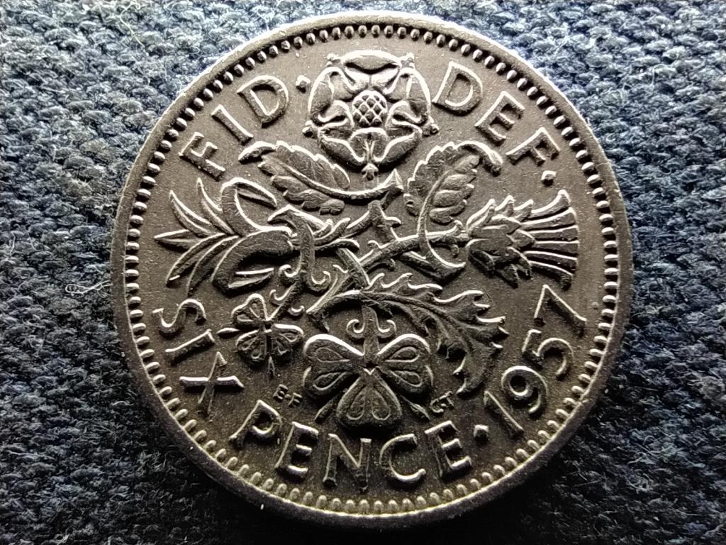 Anglia II. Erzsébet (1952-) 6 Penny 1957