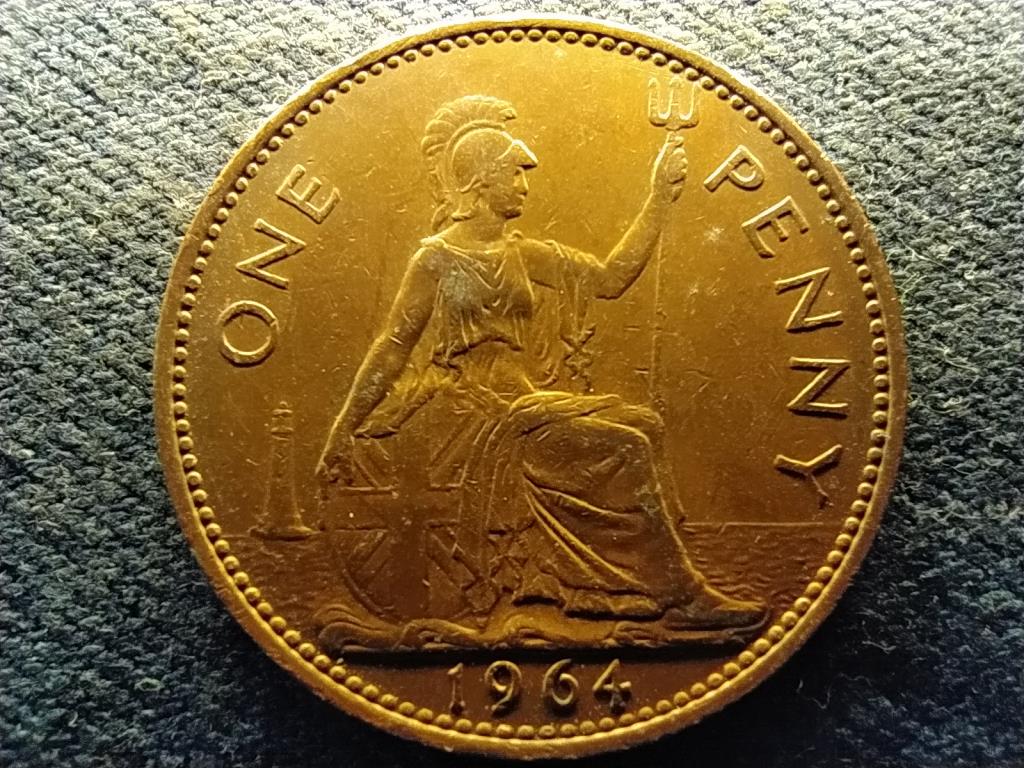 Anglia II. Erzsébet (1952-) 1 Penny 1964