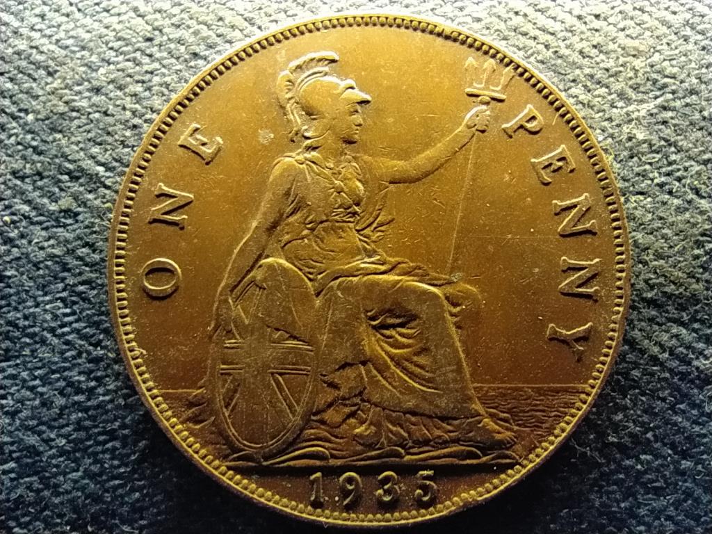 Anglia V. György (1910-1936) 1 Penny 1935