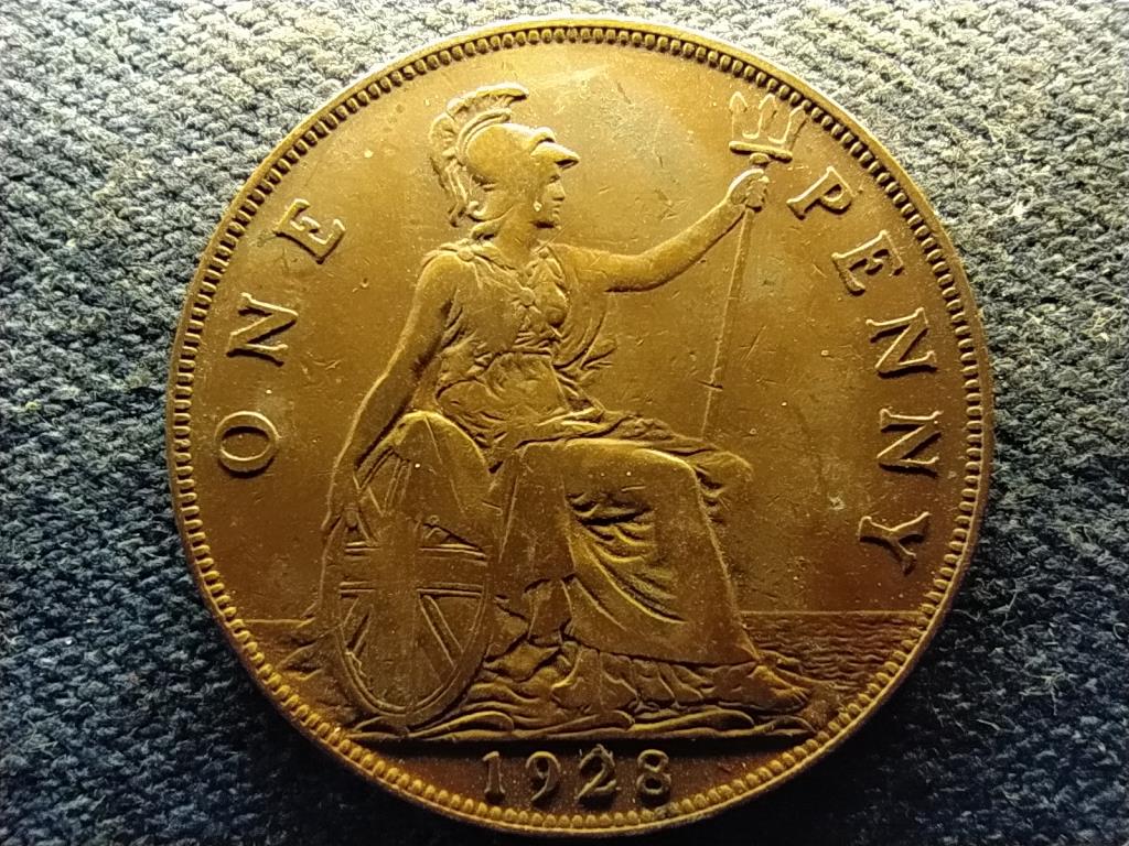 Anglia V. György (1910-1936) 1 Penny 1928