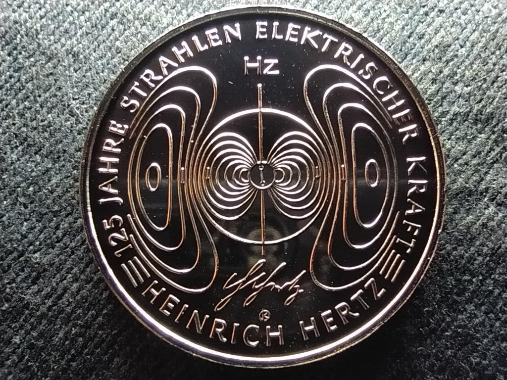 Németország Heinrich Hertz .625 ezüst 10 Euro 2013 G PP